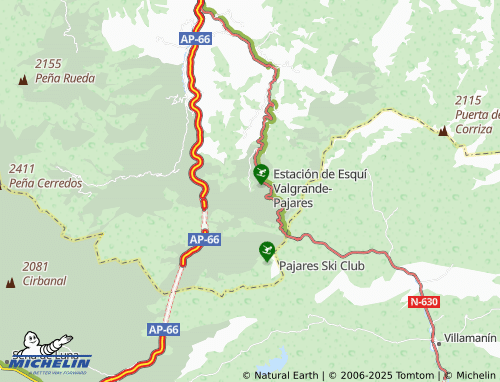 MICHELIN San Miguel del Río map - ViaMichelin