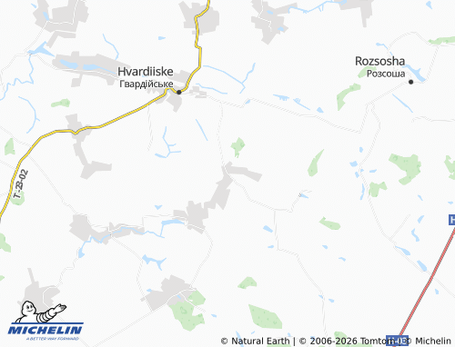 Mapa MICHELIN Moskalivka - ViaMichelin