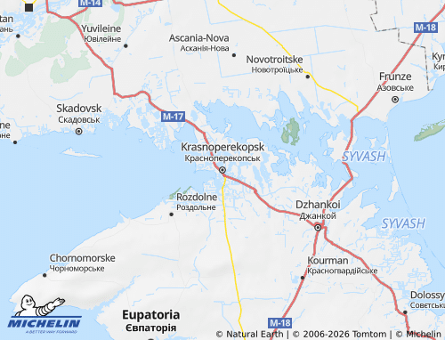 MICHELIN Krasnoperekops'k map - ViaMichelin