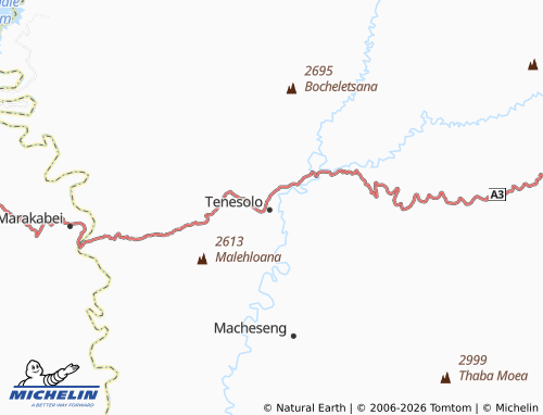 Carte MICHELIN Mantsonyane - ViaMichelin