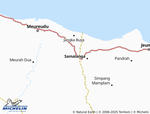 MICHELIN Drien Bungong map - ViaMichelin
