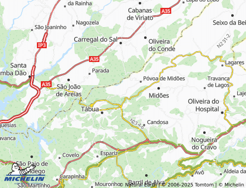 MICHELIN-Landkarte Vale de Taipa - ViaMichelin