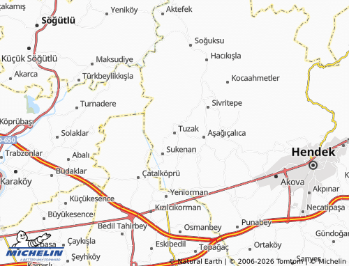 MICHELIN Tuzak map - ViaMichelin