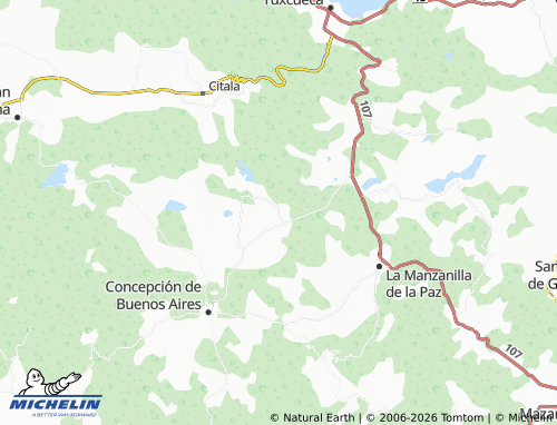 MICHELIN Los Sauces map - ViaMichelin