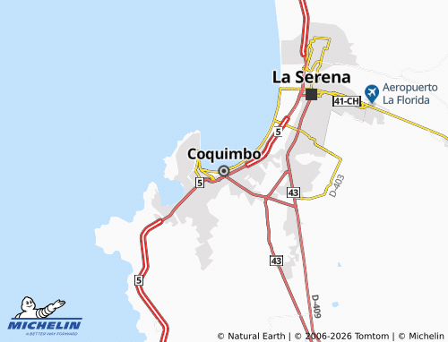 Mappa MICHELIN Coquimbo - ViaMichelin
