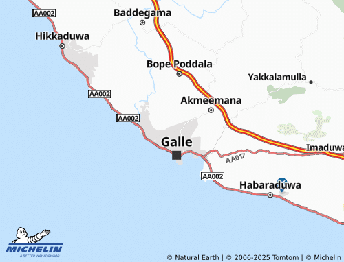 MICHELIN Madawalamulla North map - ViaMichelin