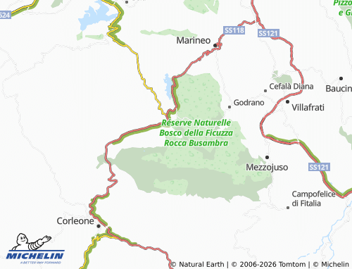 Mapa MICHELIN Ficuzza - ViaMichelin
