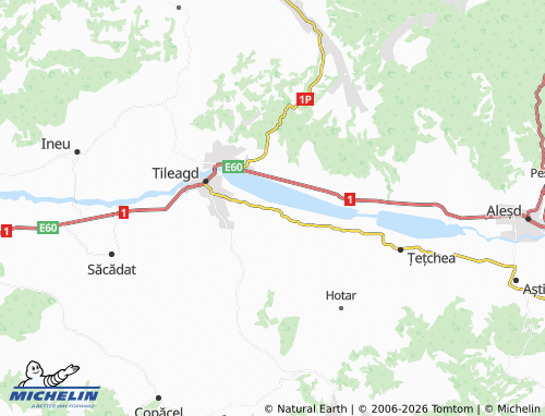 MICHELIN Poșoloaca map - ViaMichelin