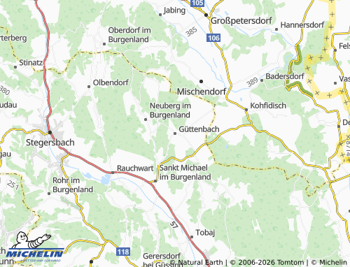 Mappa MICHELIN Güttenbach - ViaMichelin