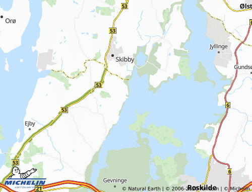 Mappa MICHELIN Gershøj - ViaMichelin