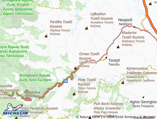 Carte MICHELIN Omali - ViaMichelin