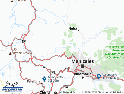 MICHELIN Cascarero map - ViaMichelin