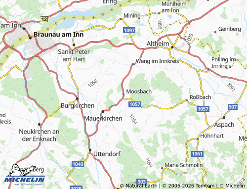 Mappa MICHELIN Moosbach - ViaMichelin