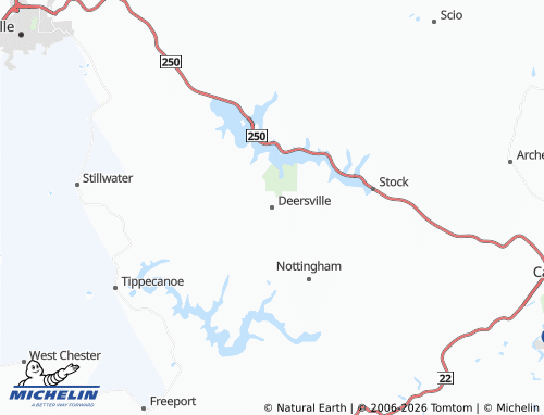 Carte MICHELIN Deersville - ViaMichelin