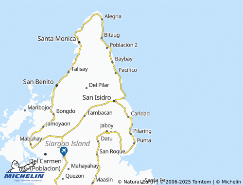 MICHELIN Del Carmen map - ViaMichelin