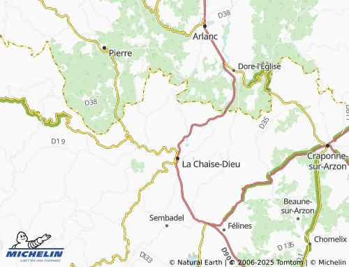 MICHELIN Baffour map - ViaMichelin