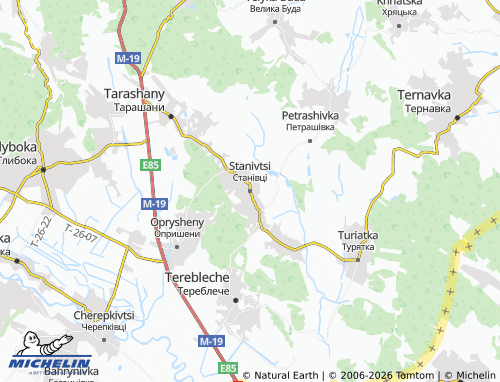 Mappa MICHELIN Stanivtsi - ViaMichelin