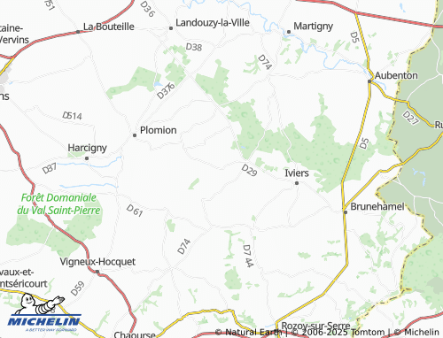 Carte MICHELIN Coingt - ViaMichelin