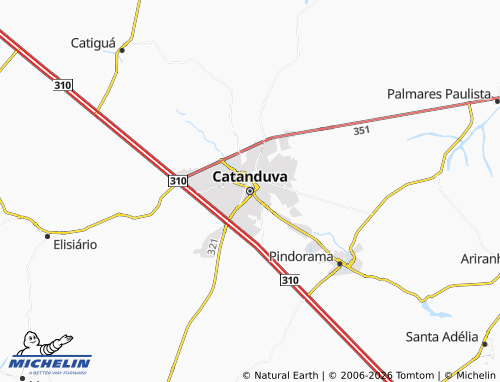 Mapa MICHELIN Catanduva - ViaMichelin