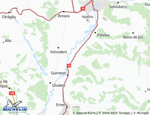 MICHELIN Periș map - ViaMichelin