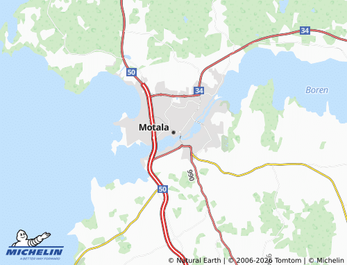 Carte MICHELIN Motala - ViaMichelin