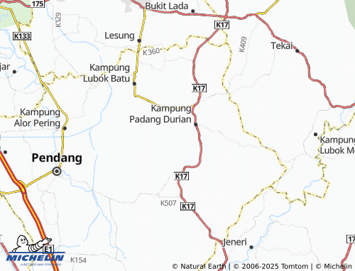 MICHELIN-Landkarte Kampung Rasau - ViaMichelin