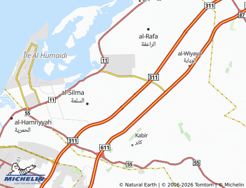 MICHELIN Al Atheb map - ViaMichelin