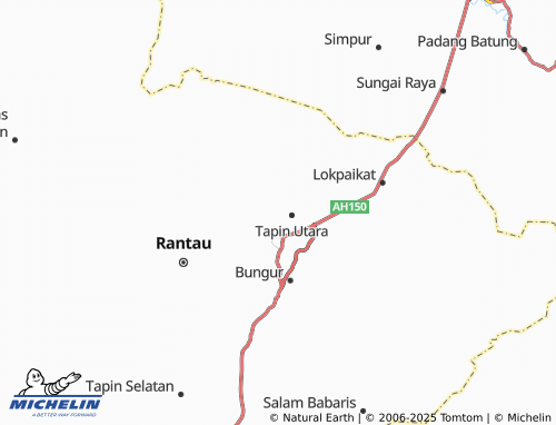 MICHELIN Banua Halat Kiri map - ViaMichelin