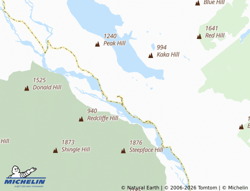 Mapa MICHELIN Lake Coleridge - ViaMichelin