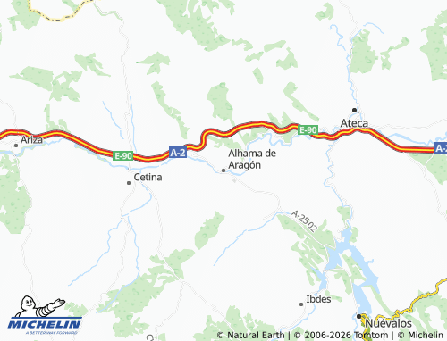 Mappa MICHELIN Alhama de Aragón - ViaMichelin