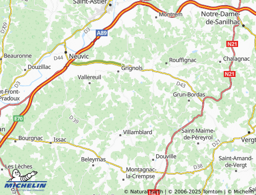 MICHELIN-Landkarte Jaure - ViaMichelin