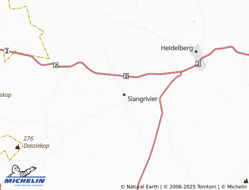 MICHELIN Slangrivier map - ViaMichelin