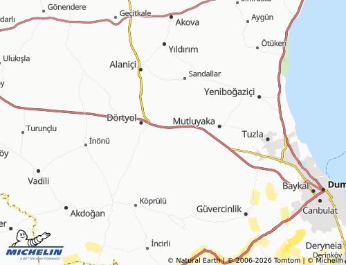 Mapa MICHELIN Korkuteli - ViaMichelin