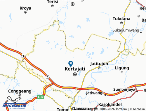 MICHELIN Sukakerta map - ViaMichelin