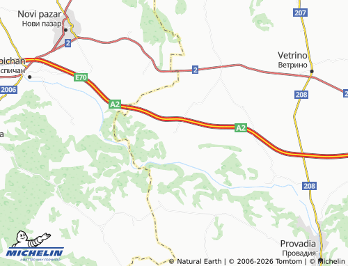 MICHELIN Nevsha map - ViaMichelin