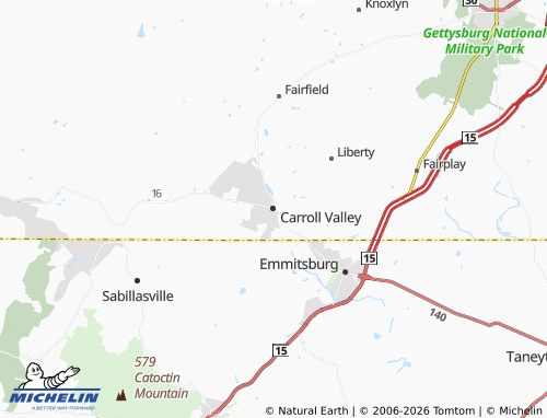 Mappa MICHELIN Carroll Valley - ViaMichelin