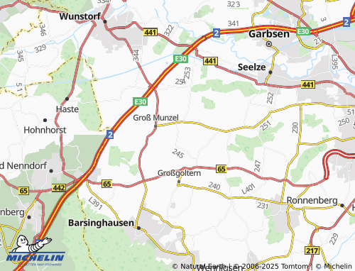 MICHELIN Barrigsen map - ViaMichelin