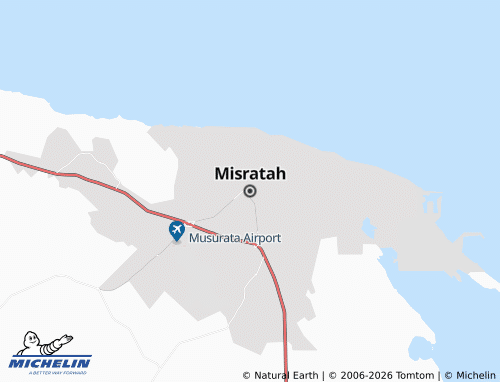 Carte MICHELIN Misratah - ViaMichelin