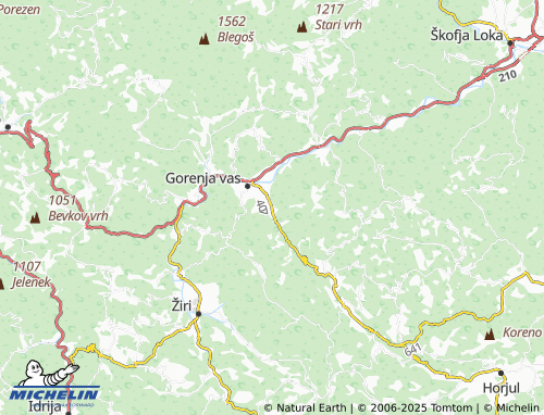 MICHELIN Gorenja Dobrava map - ViaMichelin