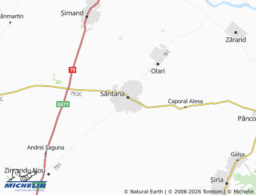 Mapa MICHELIN Sântana - ViaMichelin