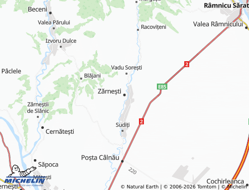 Mappa MICHELIN Zărnești - ViaMichelin