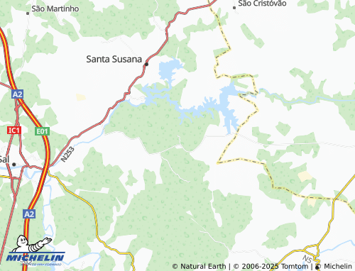 MICHELIN Vale de Sabroso map - ViaMichelin