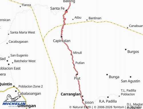 MICHELIN Minuli map - ViaMichelin