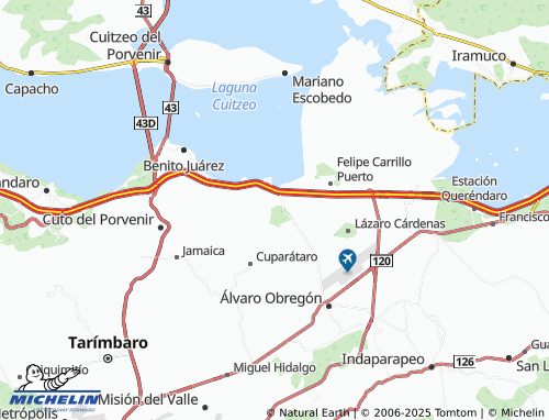 MICHELIN León Cárdenas map - ViaMichelin