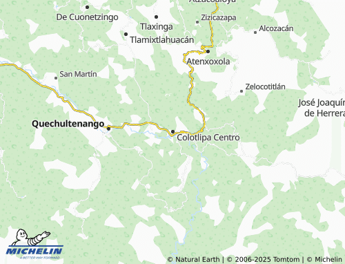 MICHELIN Colotlipa Centro map - ViaMichelin