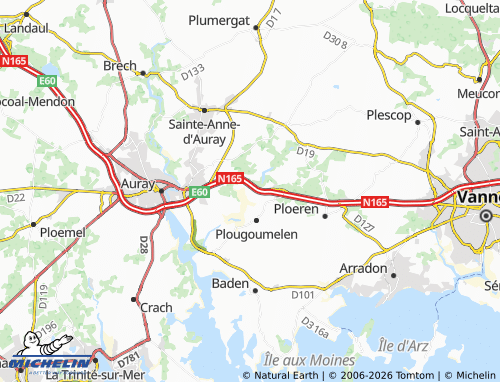 MICHELIN Kerroyal map - ViaMichelin