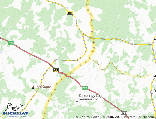 MICHELIN Vindžiūnai map - ViaMichelin