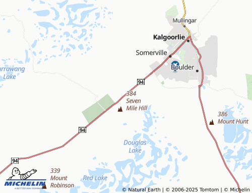 MICHELIN Yilkari map - ViaMichelin