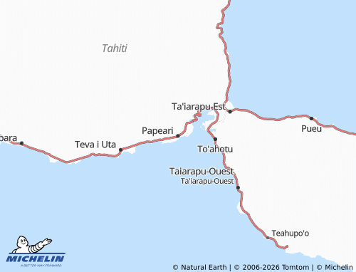 MICHELIN Papeari map - ViaMichelin