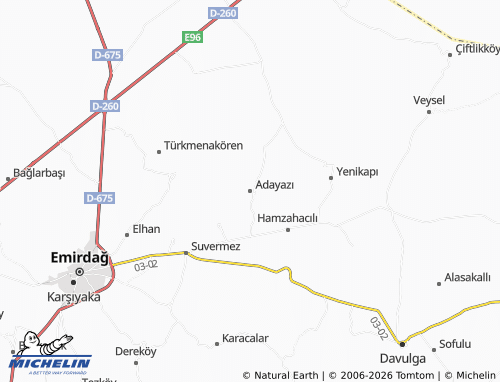 Mappa MICHELIN Adayazı - ViaMichelin